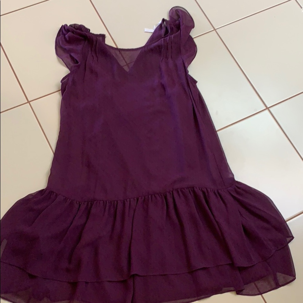 Fun layered purple dress